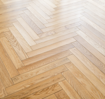 ヘリンボーンの床 写真